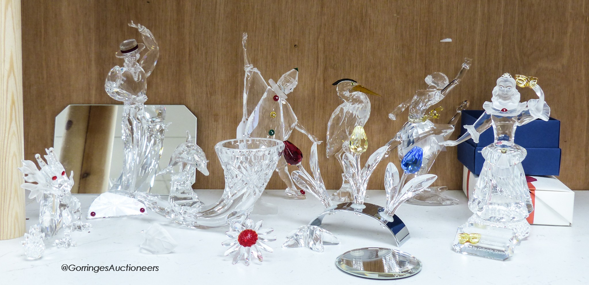 Swarovski Antoniom Columbine, Pierrot and Anna and other Swarovski, unboxed